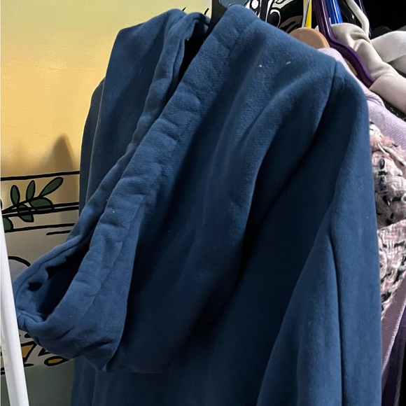 Veste à capuchon bleue de marque Oero - Picture 4 of 4